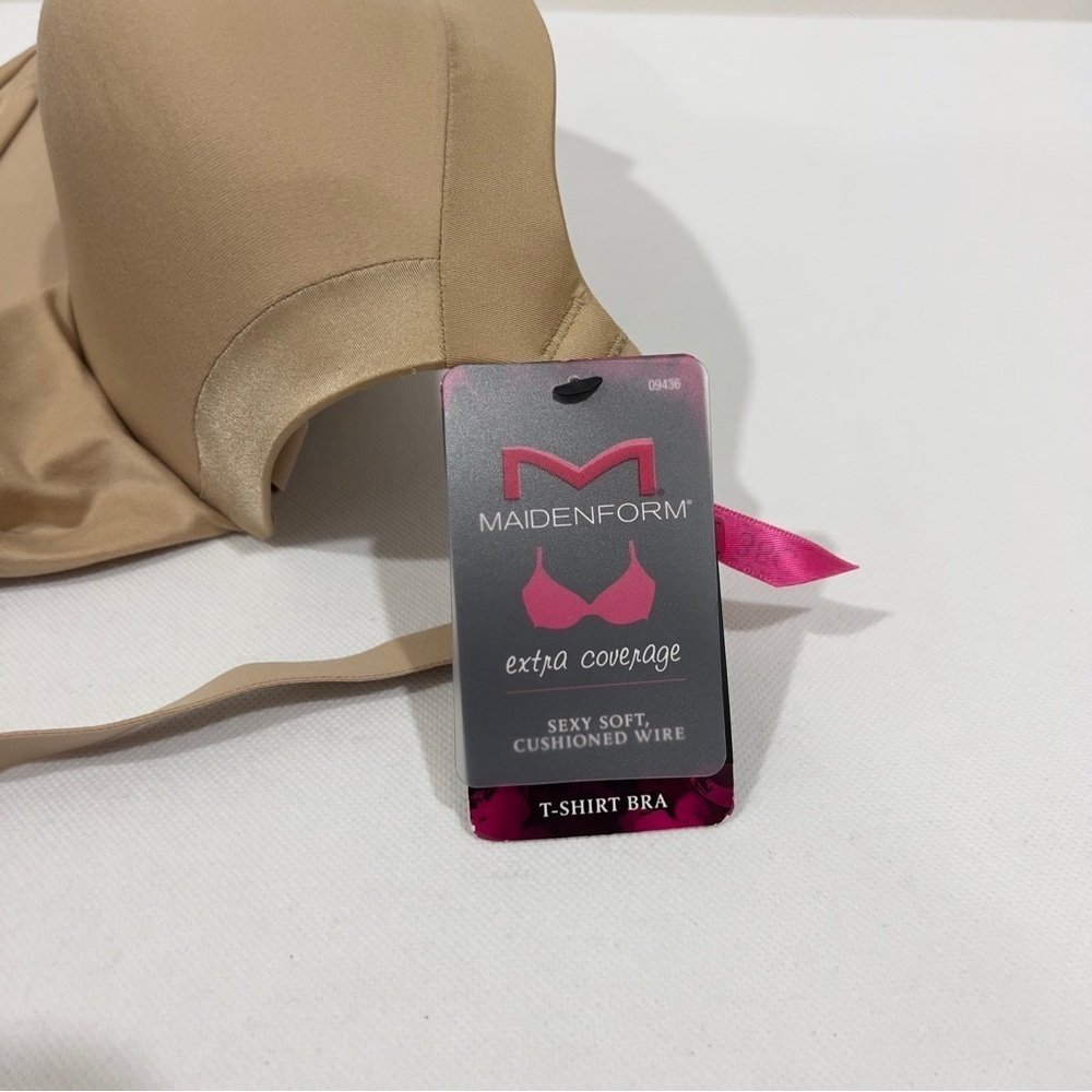Maidenform Size 38C Everyday Extra Coverage Cushioned Underwire T-Shirt Bra Tan - Picture 7 of 8